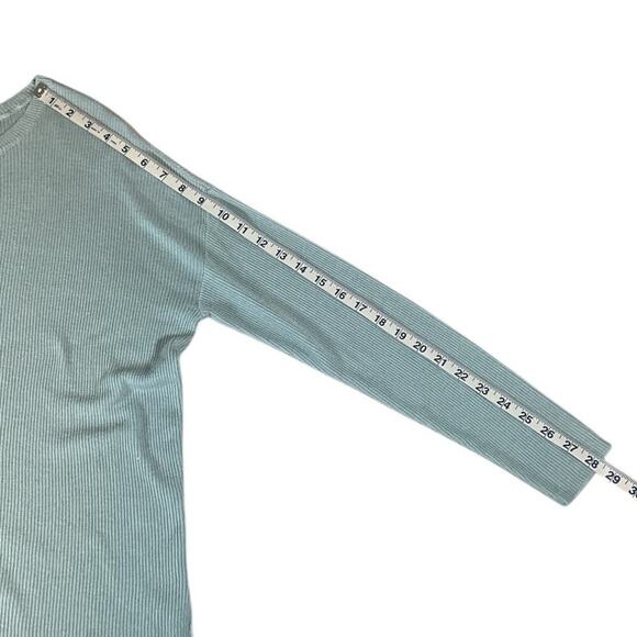 BP. Light Blue Size Small Ribbed Long Sleeve Scoop Neck Top Soft Light Wight - Picture 12 of 12